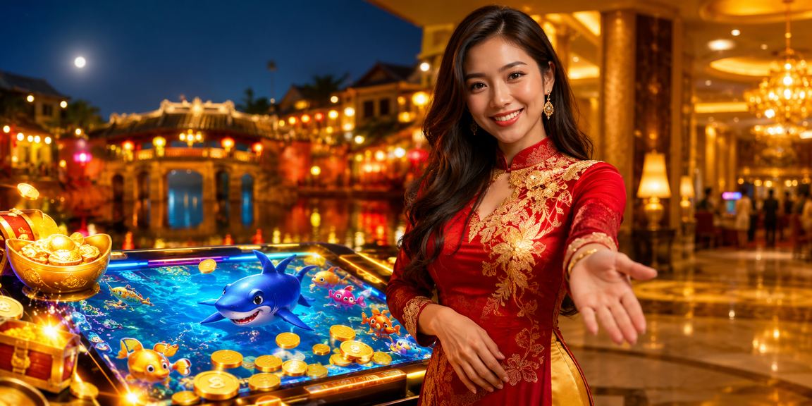 Người dùng sử dụng dịch vụ cá cược an toàn tại phố cổ Hội An về đêm
